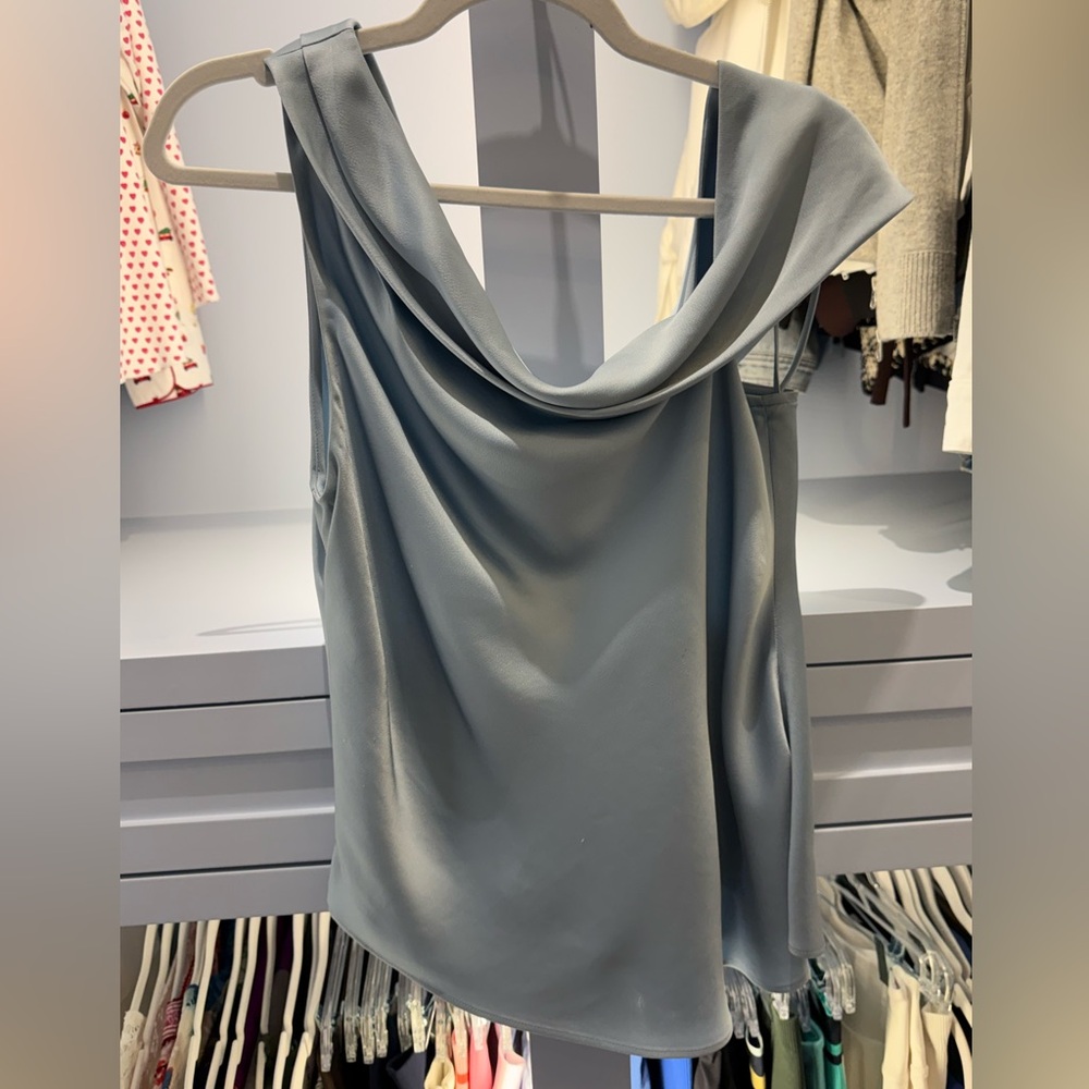 Jonathan Simkhai One Shoulder Blue top